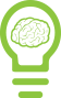 BuildingIQ icon bulb w/ brain